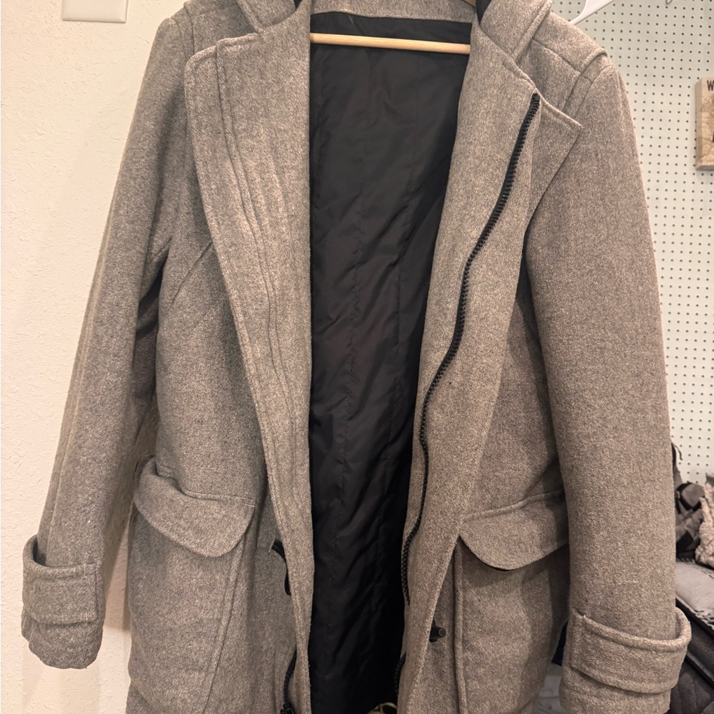 DKNY Gray Toggle Coat (small)